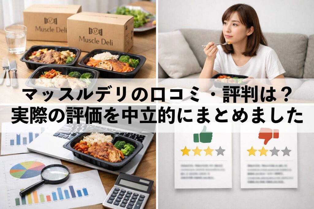 マッスルデリの口コミ・評判は？実際の評価を中立的にまとめました