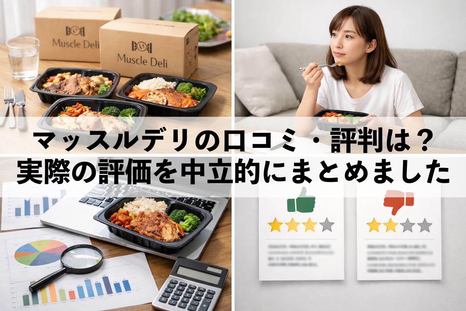 マッスルデリの口コミ・評判は?実際の評価を中立的にまとめました