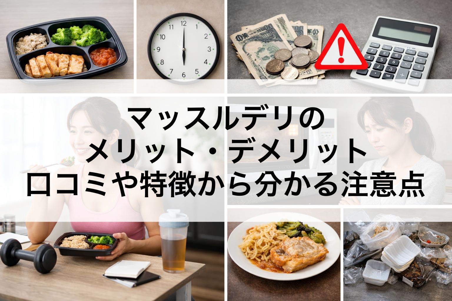 マッスルデリのメリット・デメリット|口コミや特徴から分かる注意点